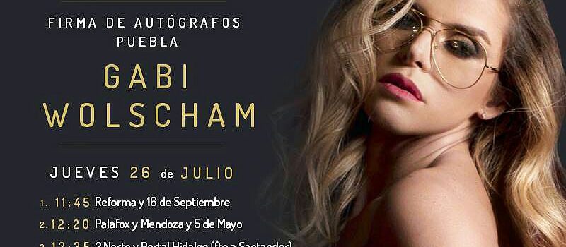 Caravana Play Boy, este jueves 26 trae para ti : GABI WOLSCHAM