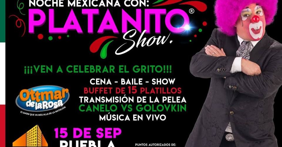Platanito amenizará NOCHE MEXICANA