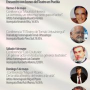 Del viernes 3 al domingo 5 de mayo se realizará el “Encuentro con Iconos del Teatro