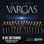 -El Mariachi Vargas de Tecatitlán ofrecerá un concierto espectacular en Puebla.