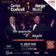 Este 31 de julio, Carlos Cuevas y Jorge Muñiz darán un apapacho  al corazón
