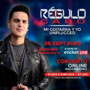 REGULO CARO Y SU PRIMER CONCIERTO ONLINE
