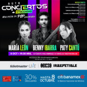 “Una noche de pop inolvidable”   Benny Ibarra, Paty Cantú y María León