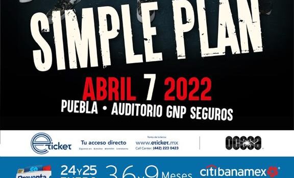 ¡Simple Plan se prepara para romperla en Puebla!