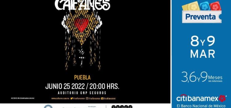 CAIFANES continúa con su exitosa gira, confirma nuevas fechas en Mérida y Puebla
