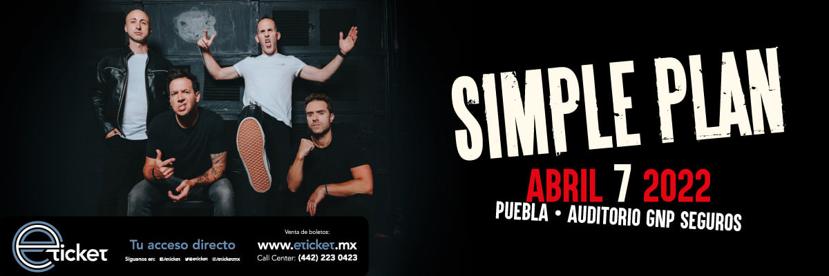 SIMPLE PLAN REGRESA A PUEBLA  NUEVAMENTE EN AUDITORIO GNP