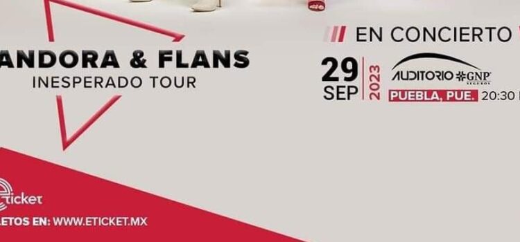 “PANDORA & FLANS: A CUATRO MESES DE QUE SE PRESENTE EN PUEBLA, HA REGISTRADO ALTAS VENTAS DE BOLETOS.