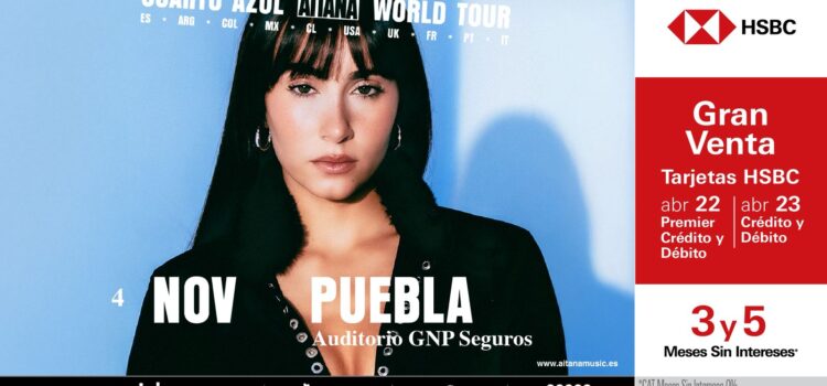 AITANA LLEGA A TIERRAS POBLANAS CON SU CUARTO AZUL WORLD TOUR
